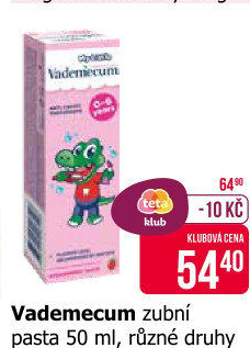 Pasty na zuby dětské Vademecum
