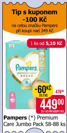 Pleny dětské Pampers Premium Care