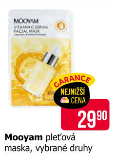 Pleťová maska Mooyam