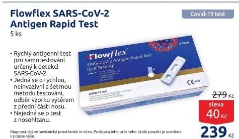 Antigenní test SARS-CoV-2 Flowflex