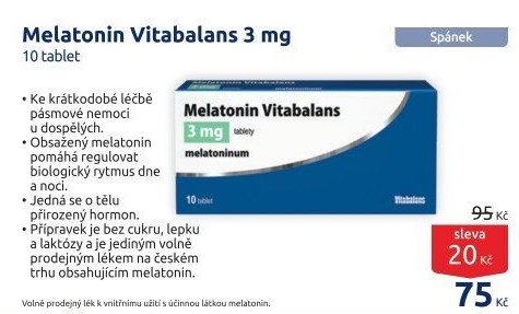 Doplněk stravy Melatonin Vitabalans