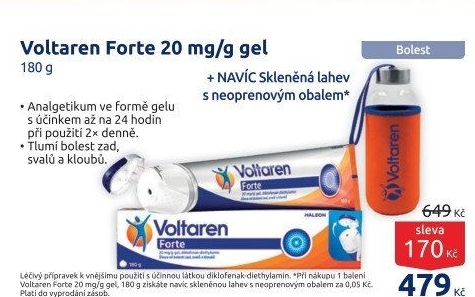 Gel proti bolesti Voltaren Forte
