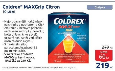 Horký nápoj MaxGrip Coldrex