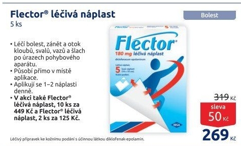 Náplasti léčivé Flector
