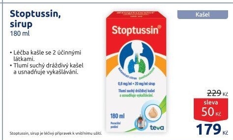 Sirup proti kašli Stoptussin