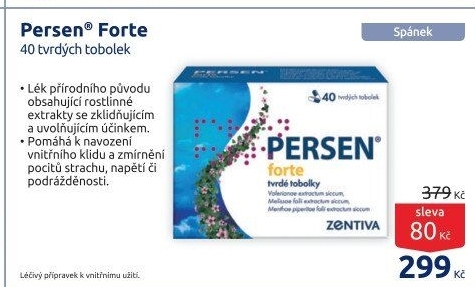 Tobolky proti poruchám spánku Persen Forte Sandoz
