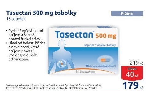 Tobolky proti průjmu Tasectan