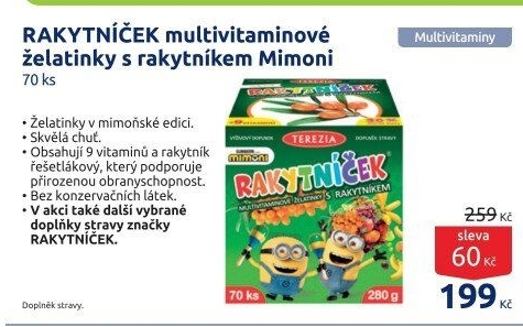 Vitamíny pro děti Rakytníček Terezia