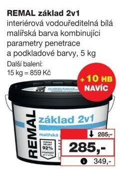 Barva penetrační 2v1 Základ Remal