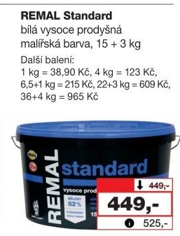 Malířská barva Remal Standard