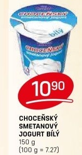 Bílý jogurt smetanový Choceňský