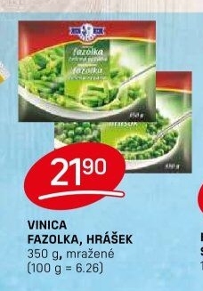 Fazolky zelené řezané mražené Vinica