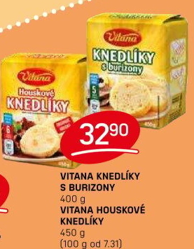 Knedlíky v prášku s burizony Vitana