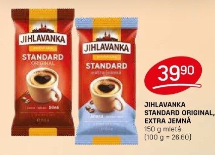 Mletá káva Standard Jihlavanka
