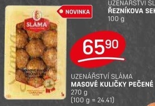 Pečené masové kuličky Sláma