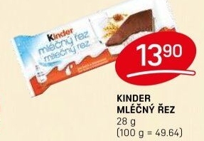 Řez mléčný Kinder