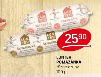 Rostlinné pomazánky Lunter