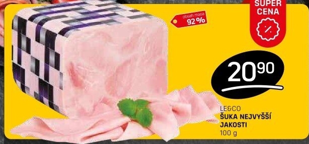 Šunka nejvyšší jakosti LE&amp