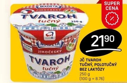 Tvaroh tučný Jihočeský Madeta