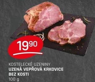 Vepřová krkovice uzená bez kosti Kostelecké uzeniny