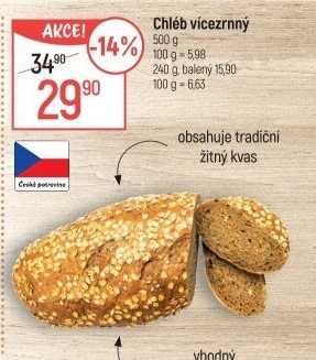 Chléb vícezrnný