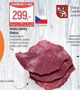 Hovězí plátky Globus