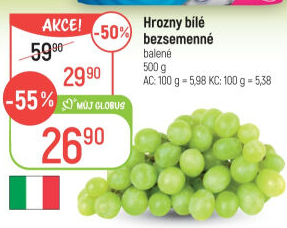 Hrozny bílé bezsemenné