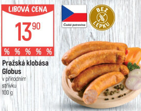 Pražská klobása Globus