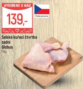 Selské kuřecí čtvrtky Globus