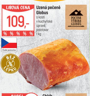 Uzená pečeně s kostí Globus