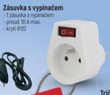Zásuvka s vypínačem Emos