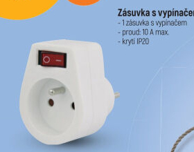 Zásuvka s vypínačem Emos