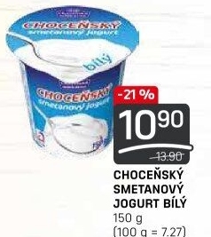Bílý jogurt smetanový Choceňský