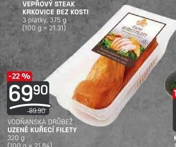 Kuřecí filety uzené Vodňanské kuře