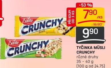Müsli tyčinka Crunchy Sante