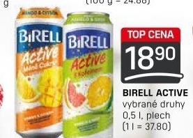 Nealkoholické pivo ochucené Active Birell