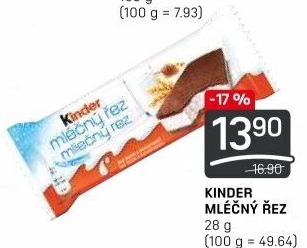 Řez mléčný Kinder