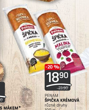Špička plundrová krémová Penam