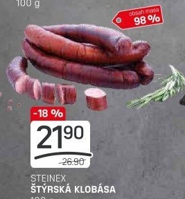 Štýrská klobása Steinex