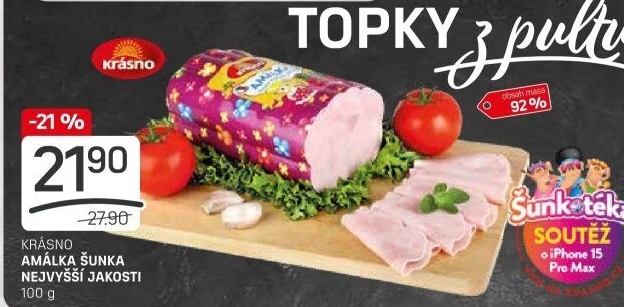 Šunka Amálka nejvyšší jakosti Krásno