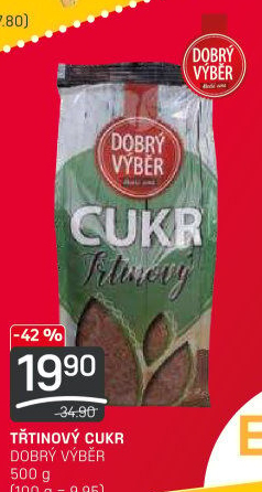 Třtinový cukr Dobrý Výběr