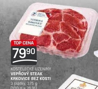 Vepřová krkovice steak bez kosti Kostelecké uzeniny