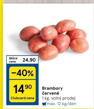 Brambory červené