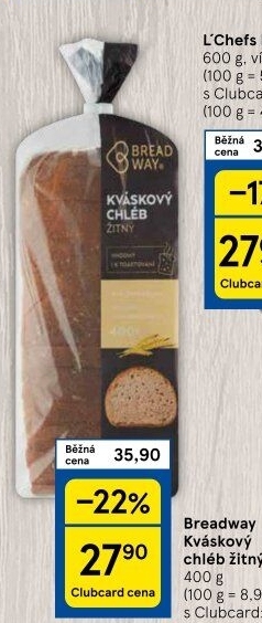 Chleb žitný kváskový Breadway