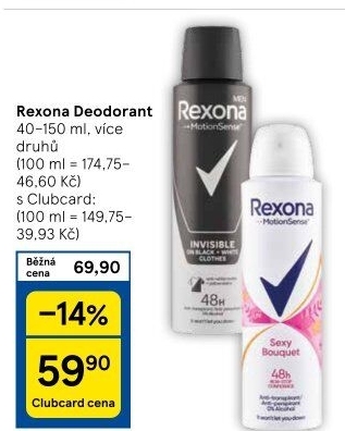 Deodoranty Rexona