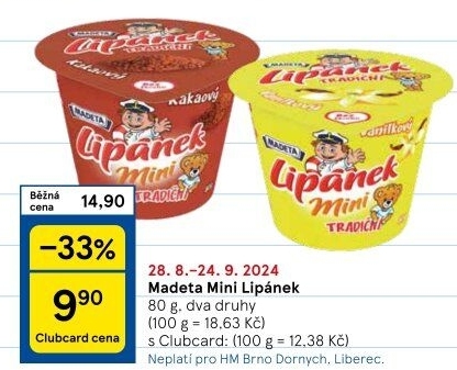 Dezert Lipánek Madeta