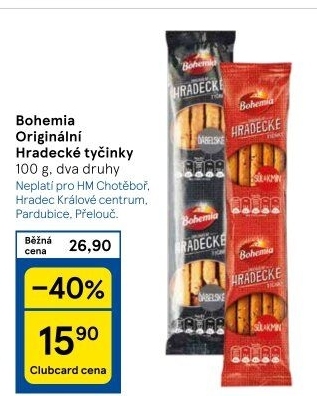 Hradecké tyčinky Bohemia