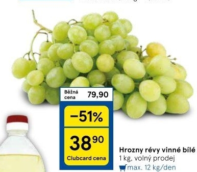 Hrozny bílé - Tesco akcniletaky.com