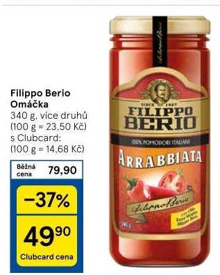 Omáčky Filippo Berio