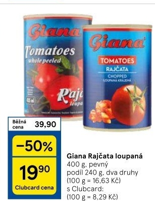 Rajčata loupaná Giana